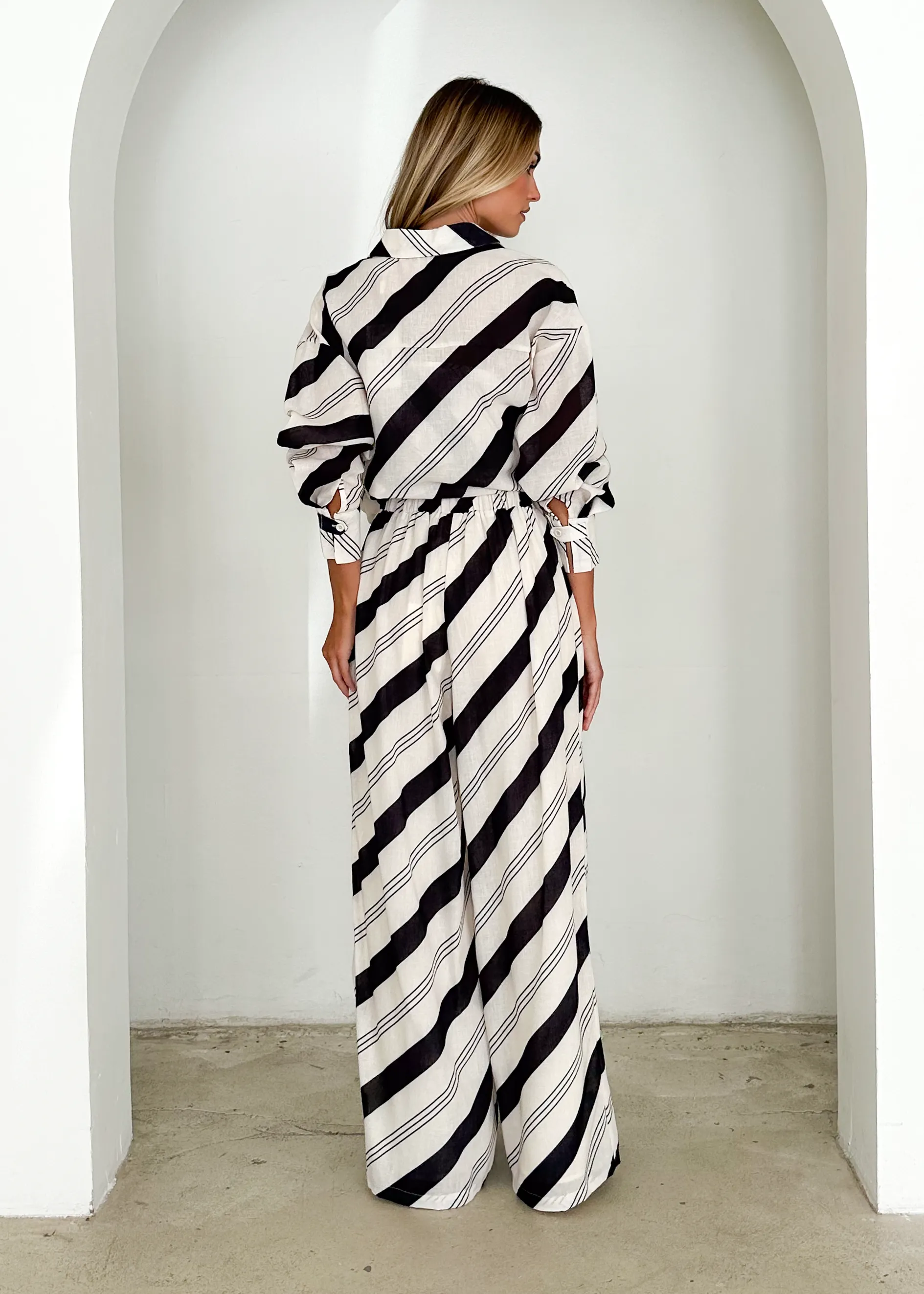 Jessa Pants - Black Stripe sold by Gingham & Heels product image thumbnail 4