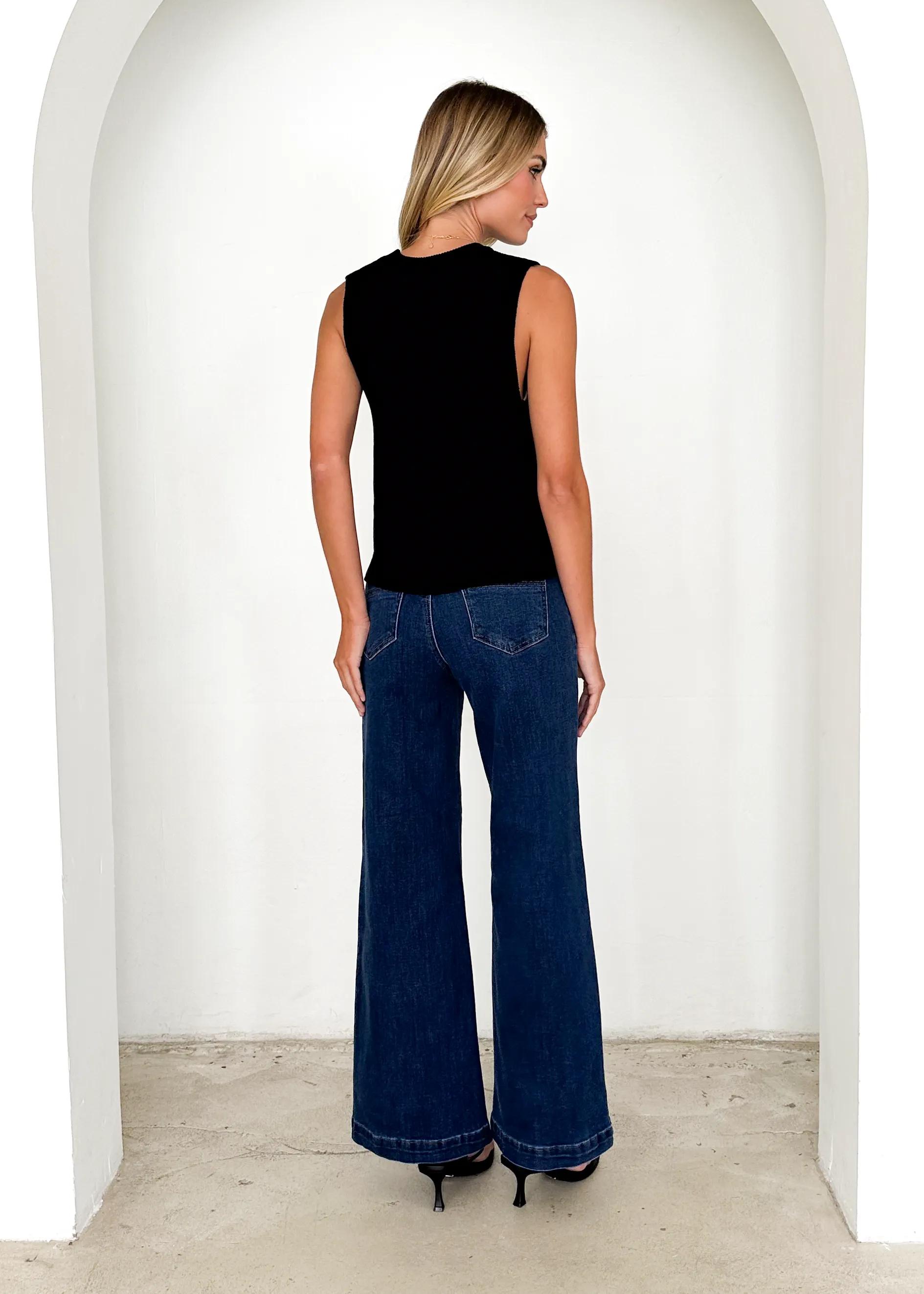 Jaylee Knit Tank - Black sold by Gingham & Heels product image thumbnail 5