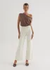 Carmina Stretch Jeans - Sand sold by Gingham & Heels