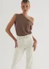 Carmina Stretch Jeans - Sand sold by Gingham & Heels