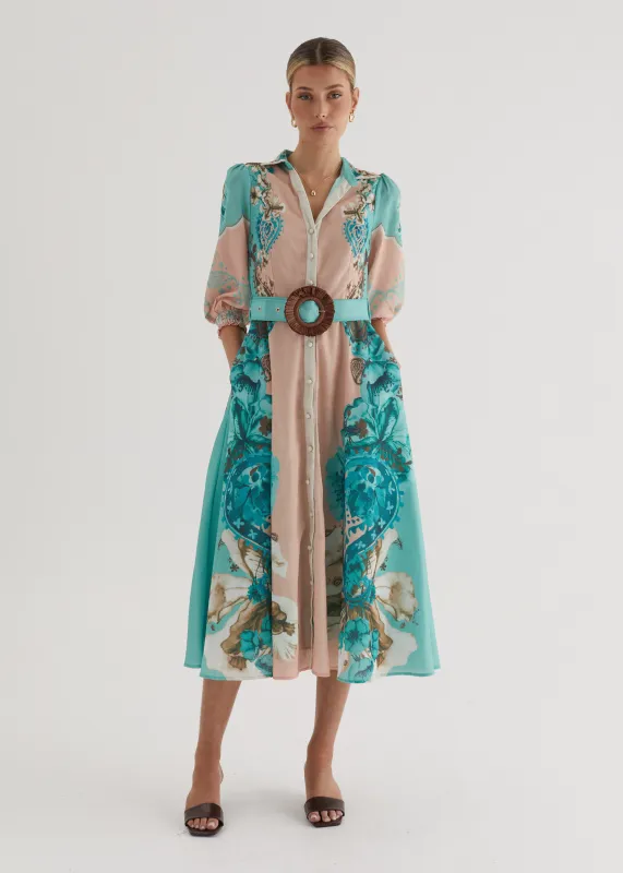 Pip Midi Dress - Willow Floral sold by Gingham & Heels