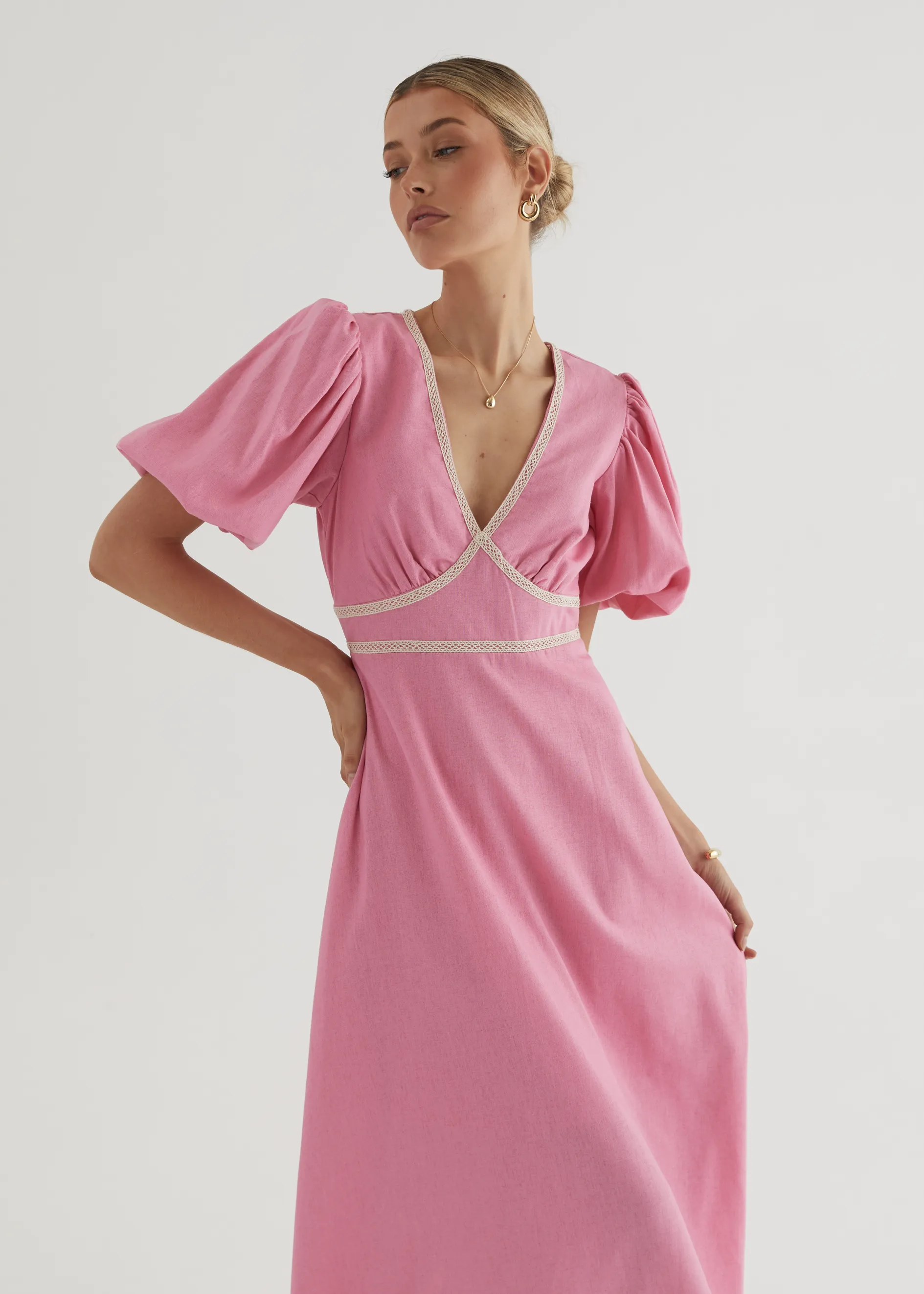 Ellodie Maxi Dress - Pink sold by Gingham & Heels product image thumbnail 2