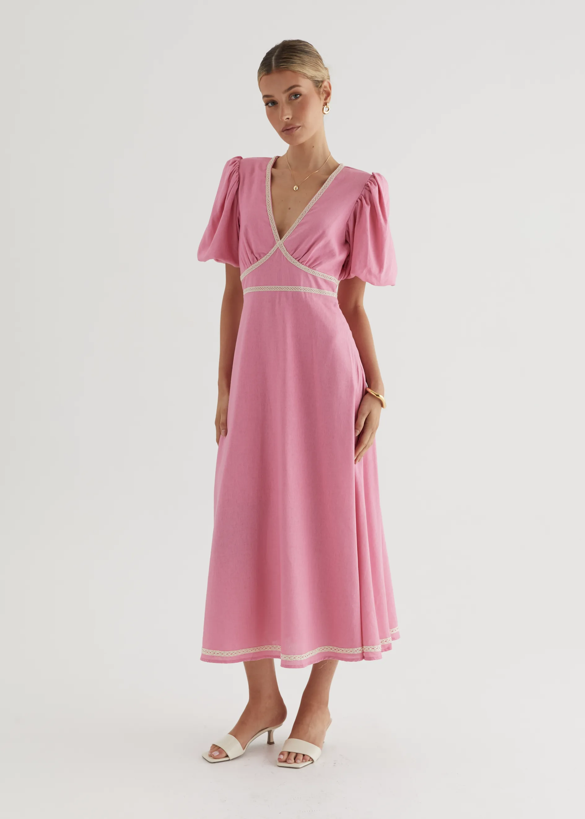 Ellodie Maxi Dress - Pink sold by Gingham & Heels product image thumbnail 3