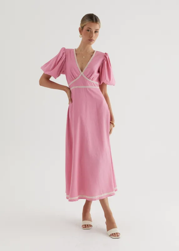 Ellodie Maxi Dress - Pink sold by Gingham & Heels