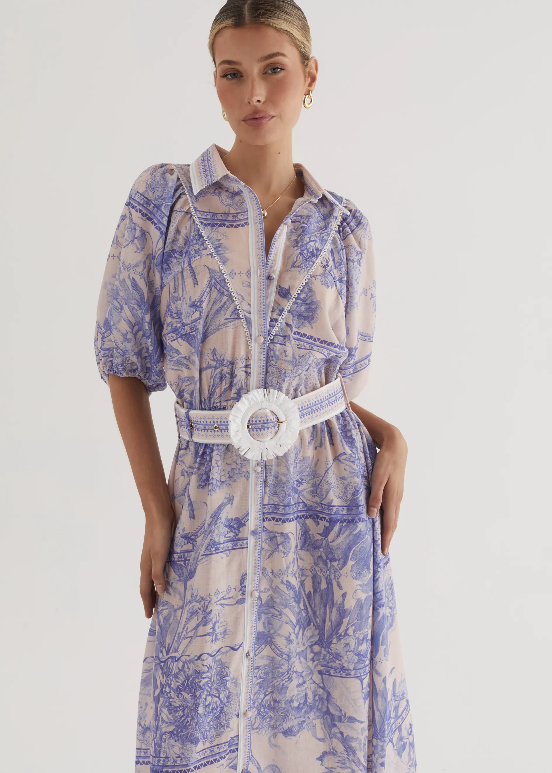 Jolene Maxi Dress - Porcelain sold by Gingham & Heels product image thumbnail 2