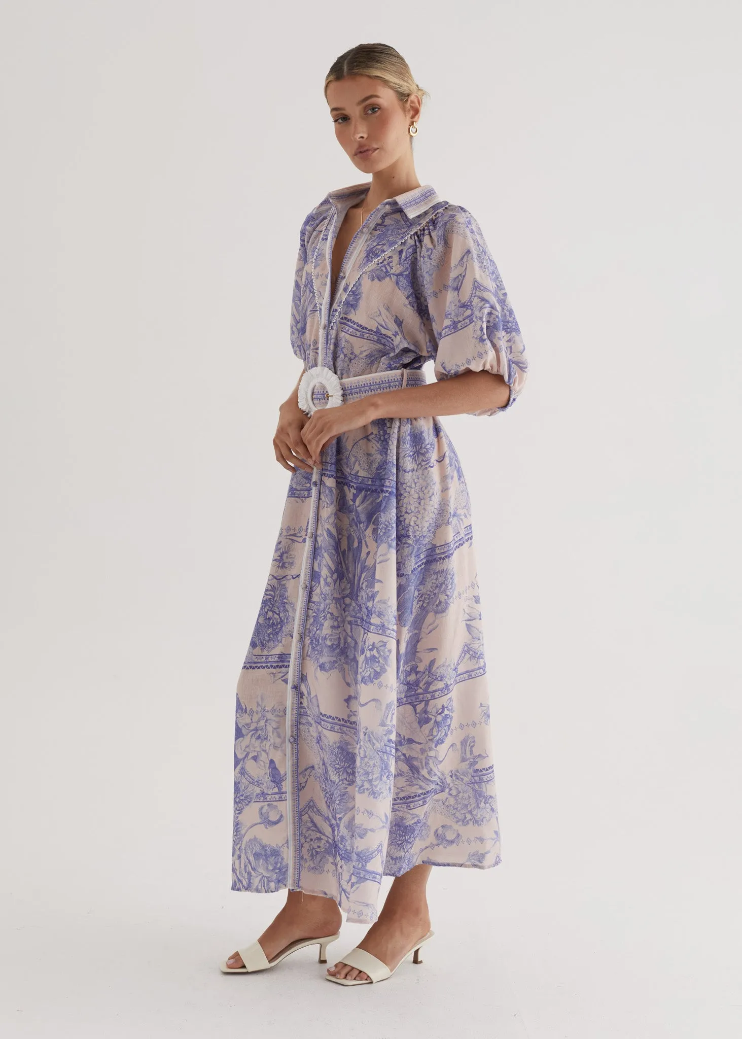 Jolene Maxi Dress - Porcelain sold by Gingham & Heels product image thumbnail 3