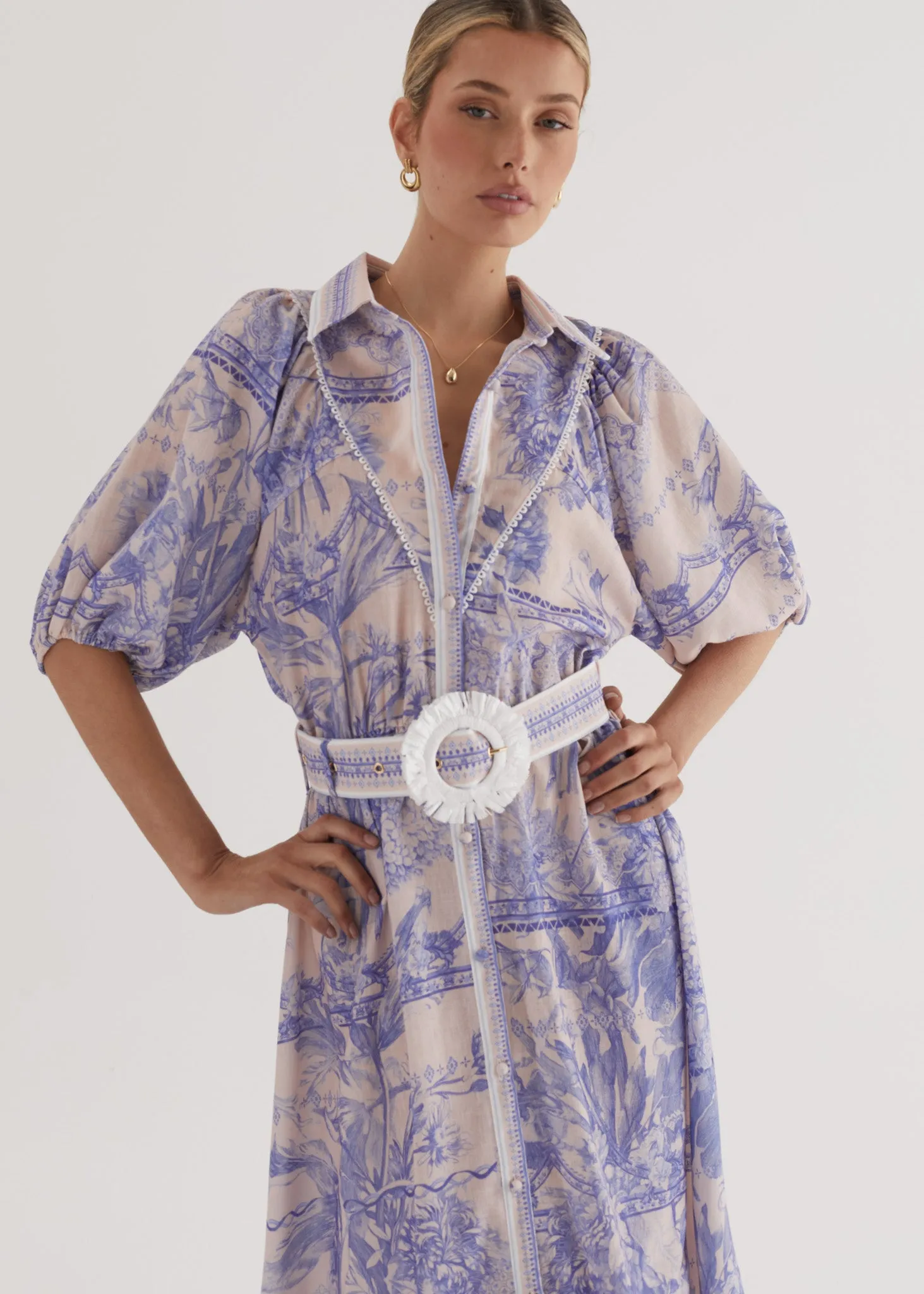 Jolene Maxi Dress - Porcelain sold by Gingham & Heels product image thumbnail 5