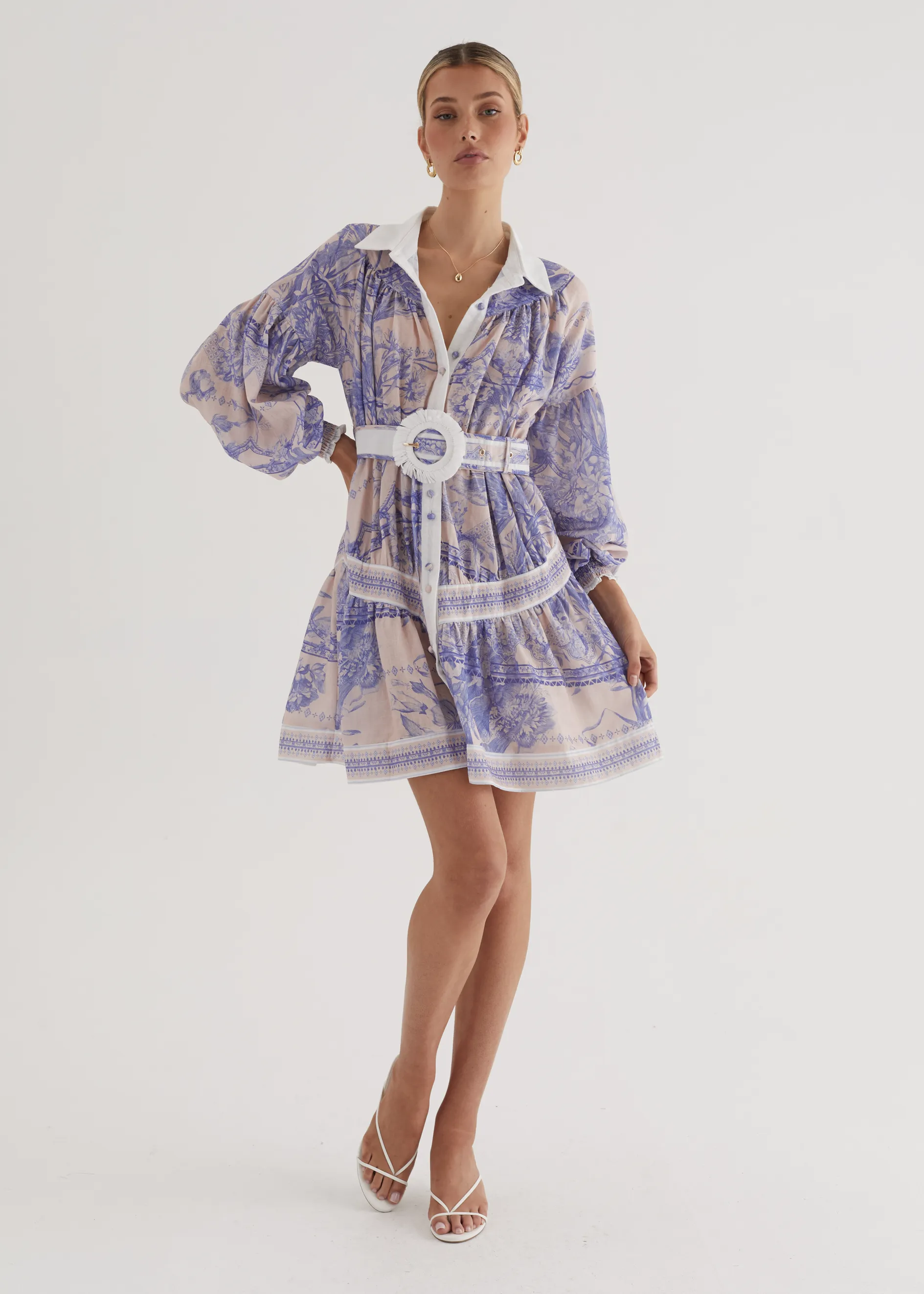 Marietta Dress - Porcelain sold by Gingham & Heels product image thumbnail 2