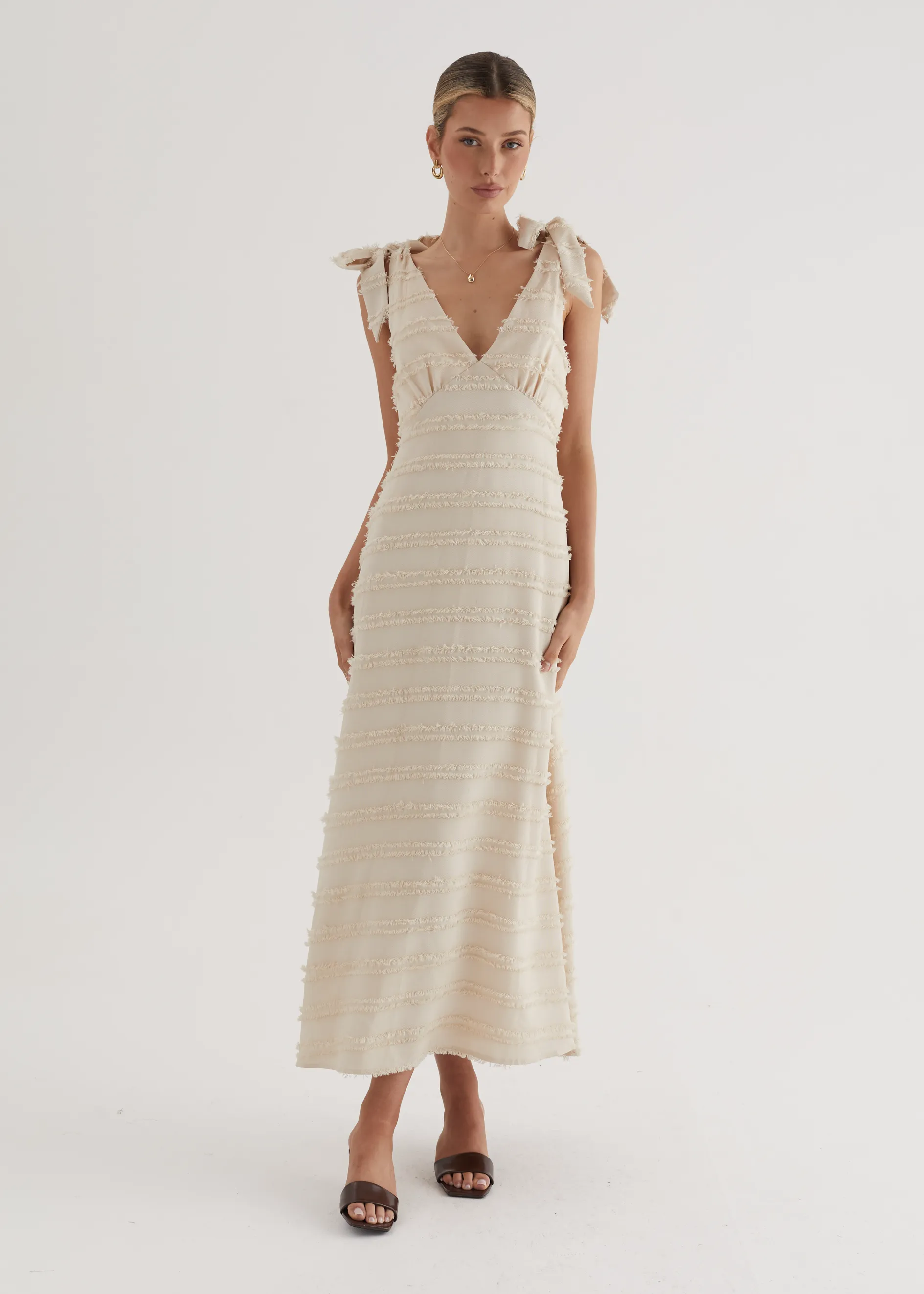 Bella Maxi Dress - Cream sold by Gingham & Heels product image thumbnail 3
