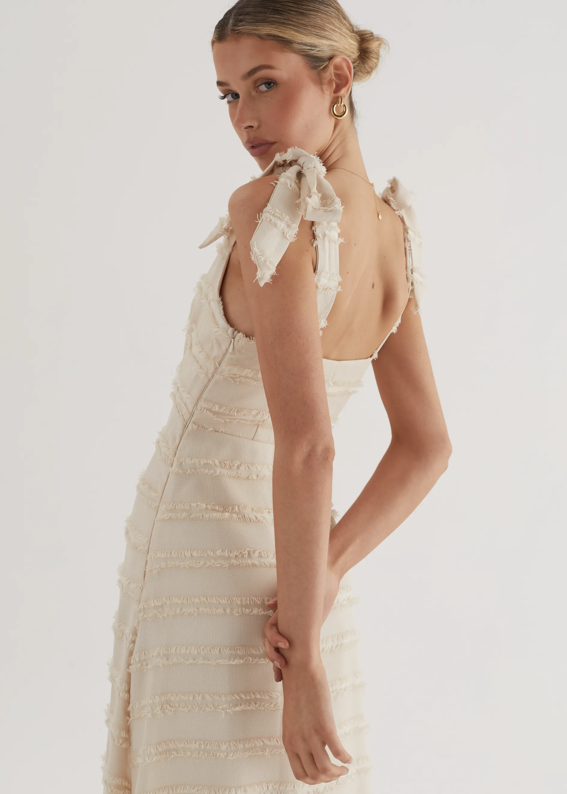 Bella Maxi Dress - Cream sold by Gingham & Heels product image thumbnail 2