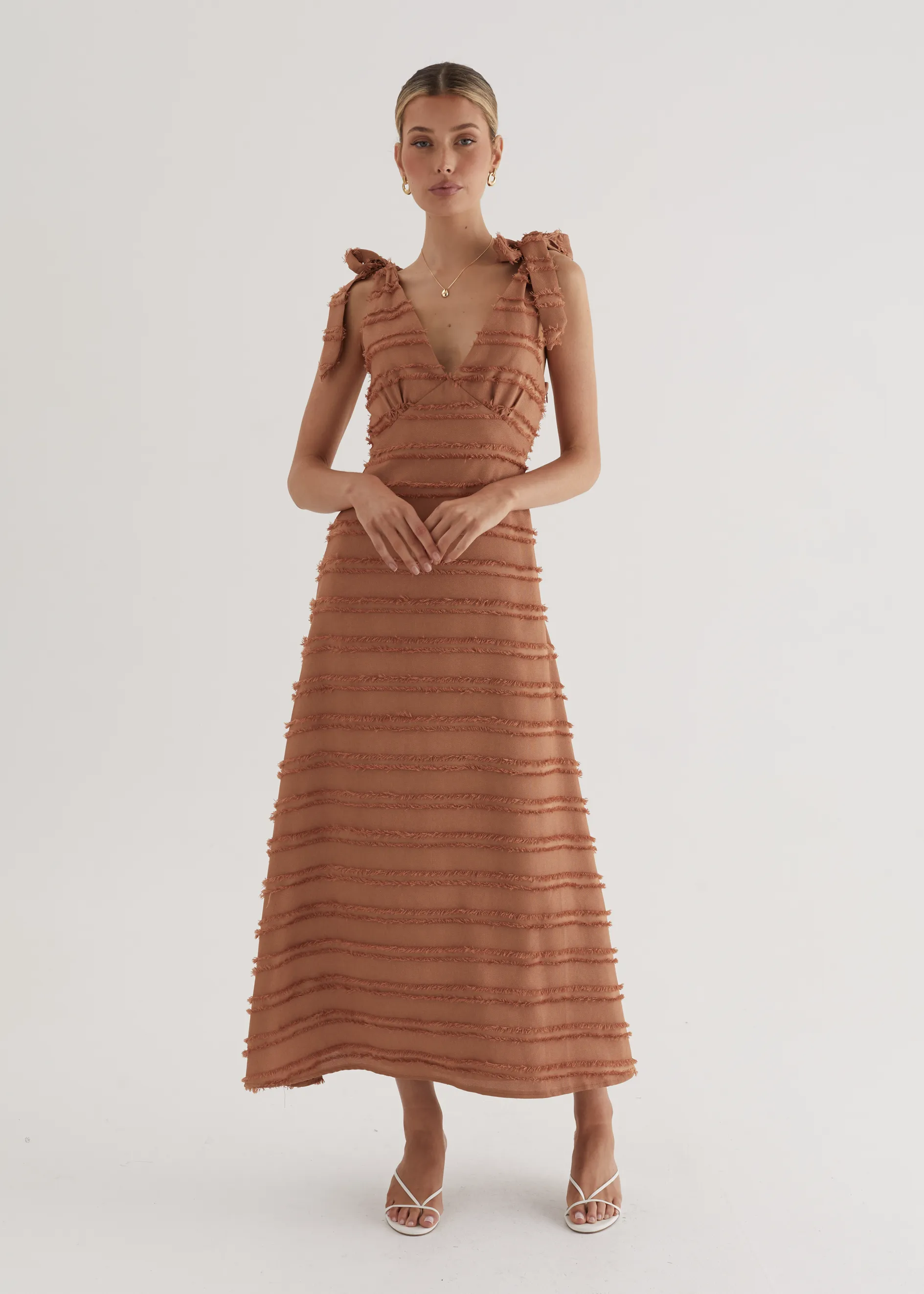 Bella Maxi Dress - Tan sold by Gingham & Heels product image thumbnail 3