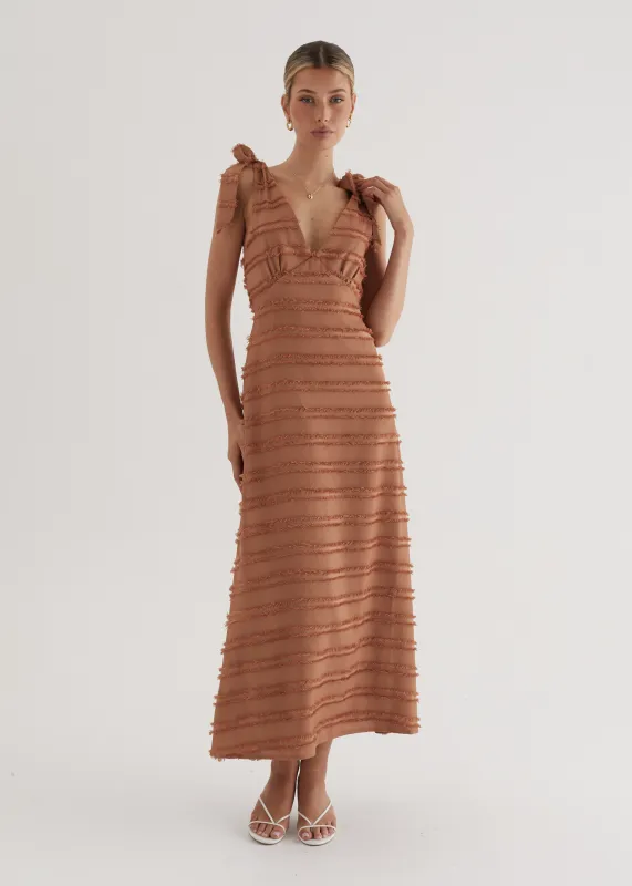 Bella Maxi Dress - Tan sold by Gingham & Heels