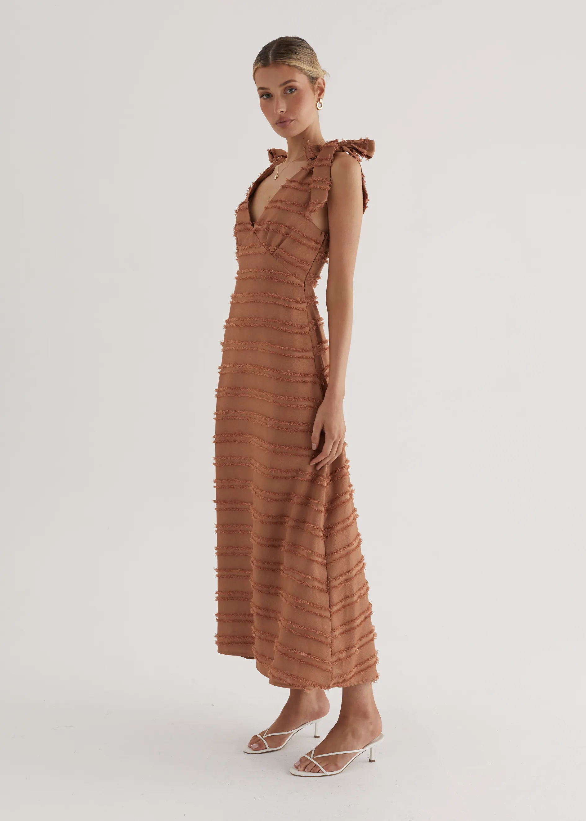 Bella Maxi Dress - Tan sold by Gingham & Heels product image thumbnail 5