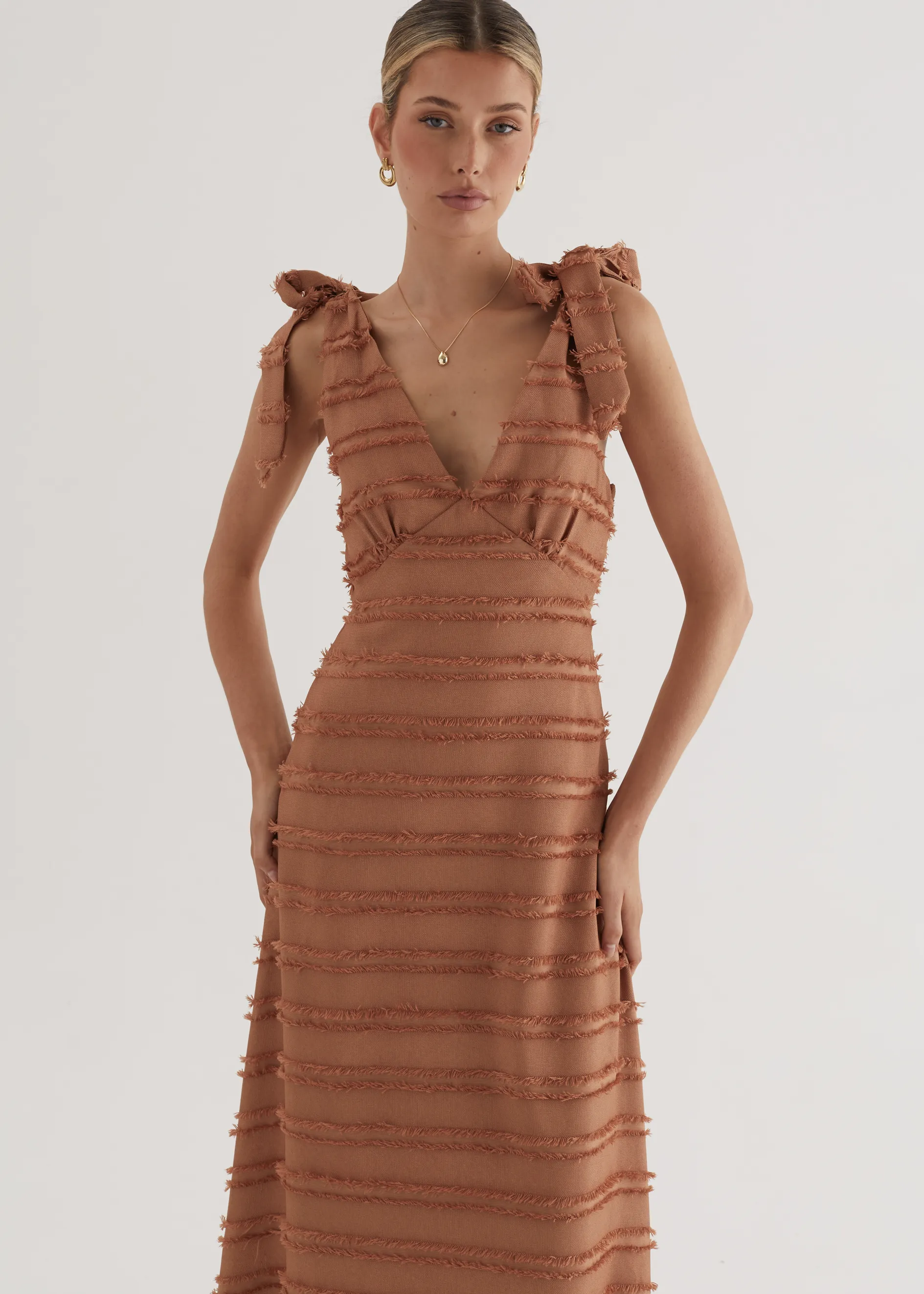 Bella Maxi Dress - Tan sold by Gingham & Heels product image thumbnail 2