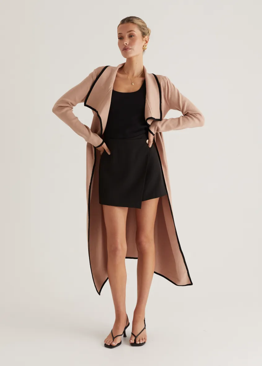 Portland Knit Coat - Camel sold by Gingham & Heels product image thumbnail 3