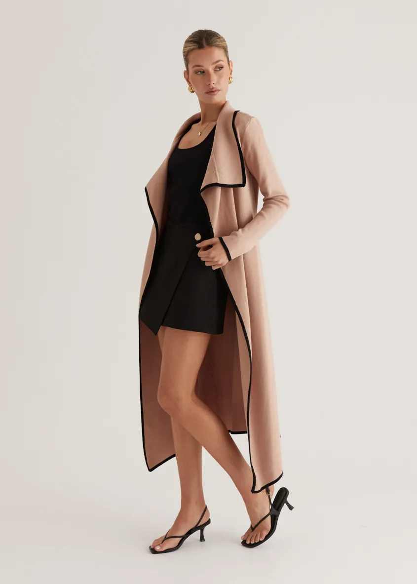 Portland Knit Coat - Camel sold by Gingham & Heels product image thumbnail 5