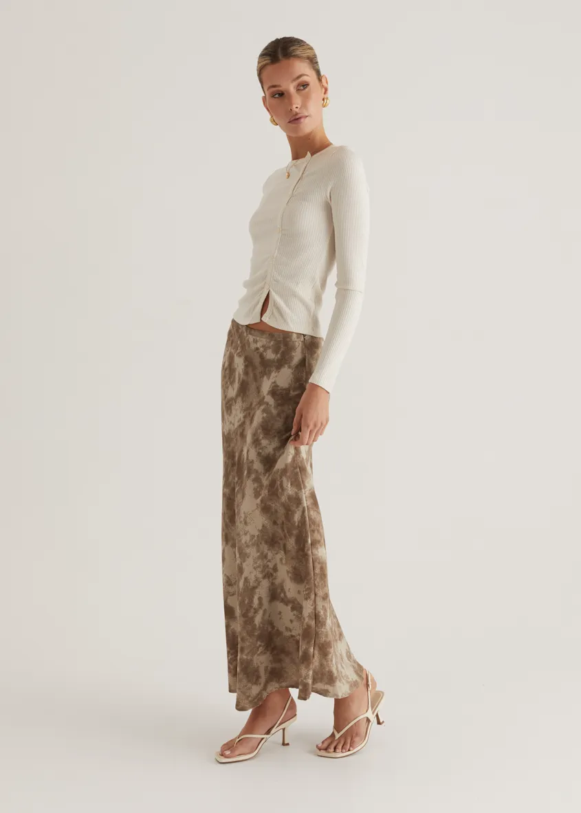 Hollie Maxi Skirt - Walnut sold by Gingham & Heels product image thumbnail 5