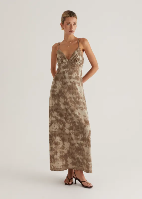 Emery Maxi Dress - Walnut sold by Gingham & Heels
