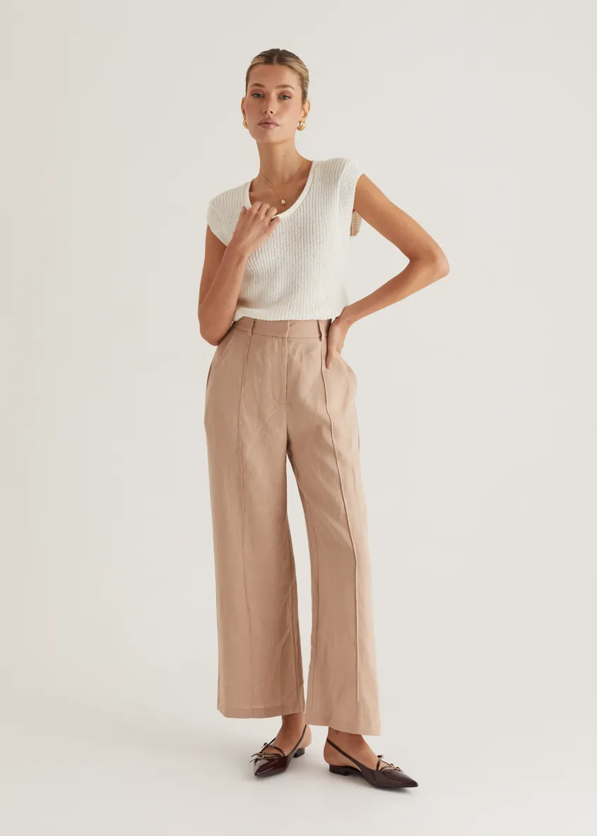 Outlander Knit Top - Off White sold by Gingham & Heels