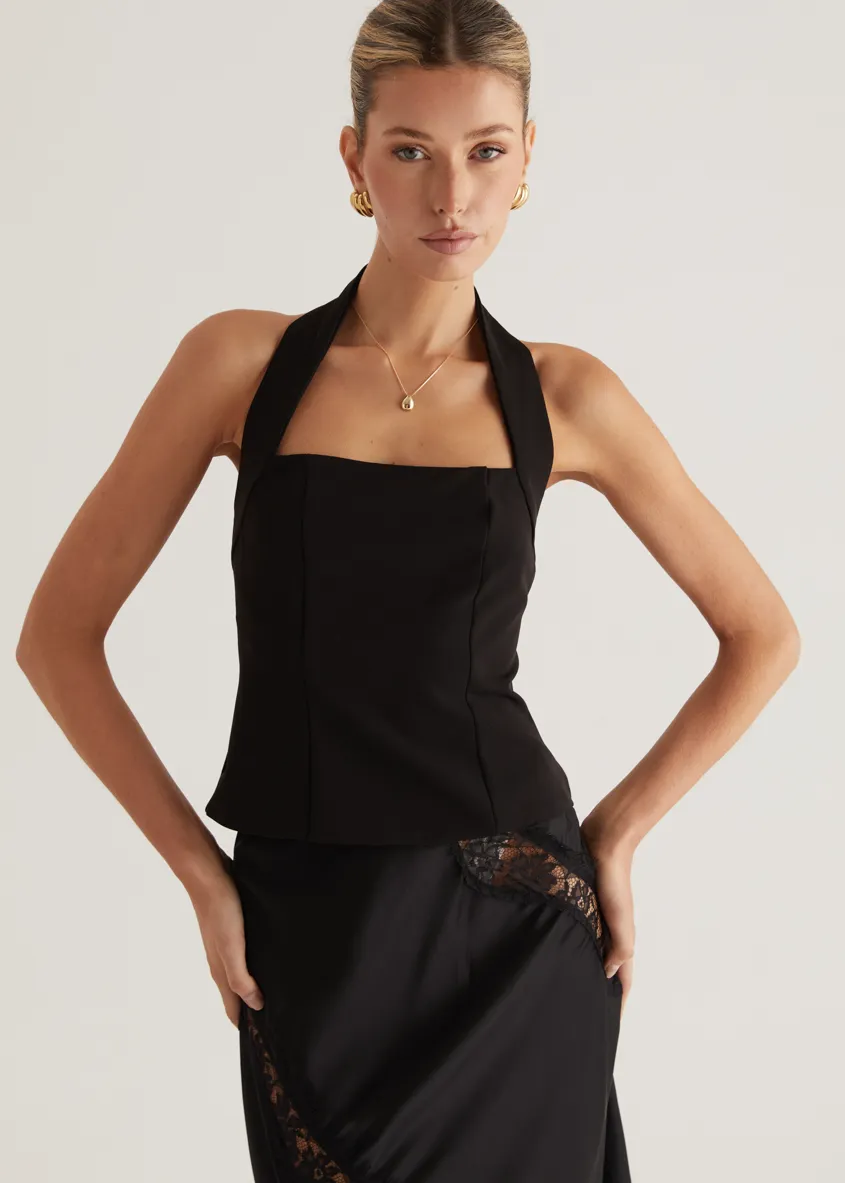 Nitro Halter Top - Black sold by Gingham & Heels product image thumbnail 2