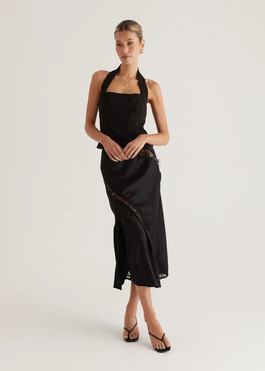 Nitro Halter Top - Black sold by Gingham & Heels