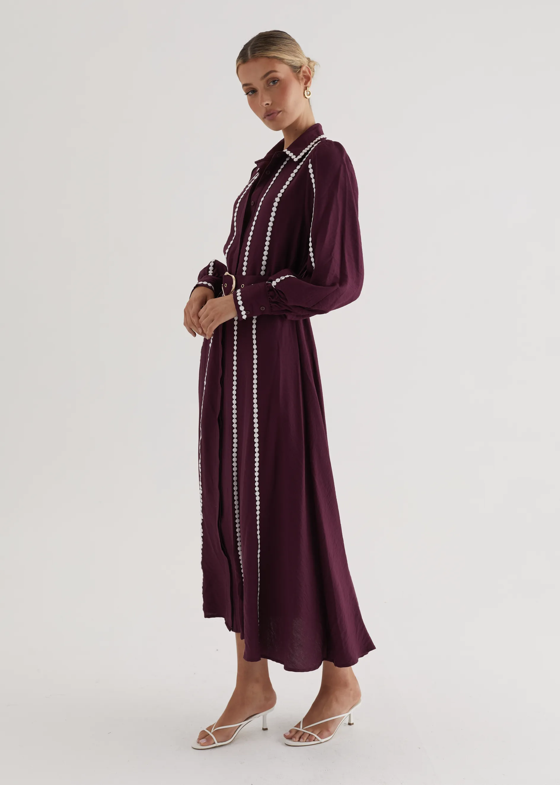 Nevaeh Maxi Dress - Plum sold by Gingham & Heels product image thumbnail 5