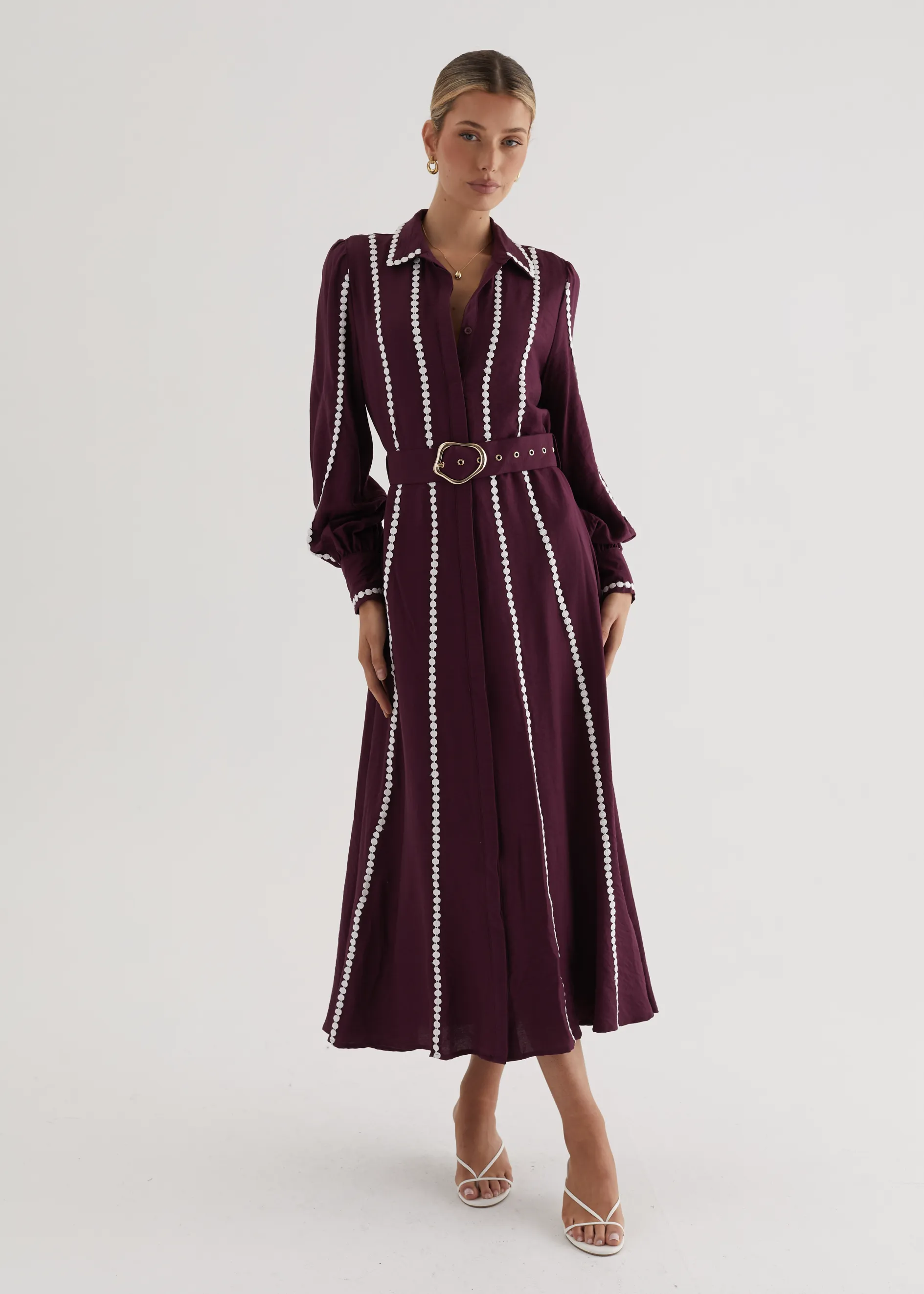 Nevaeh Maxi Dress - Plum sold by Gingham & Heels product image thumbnail 4