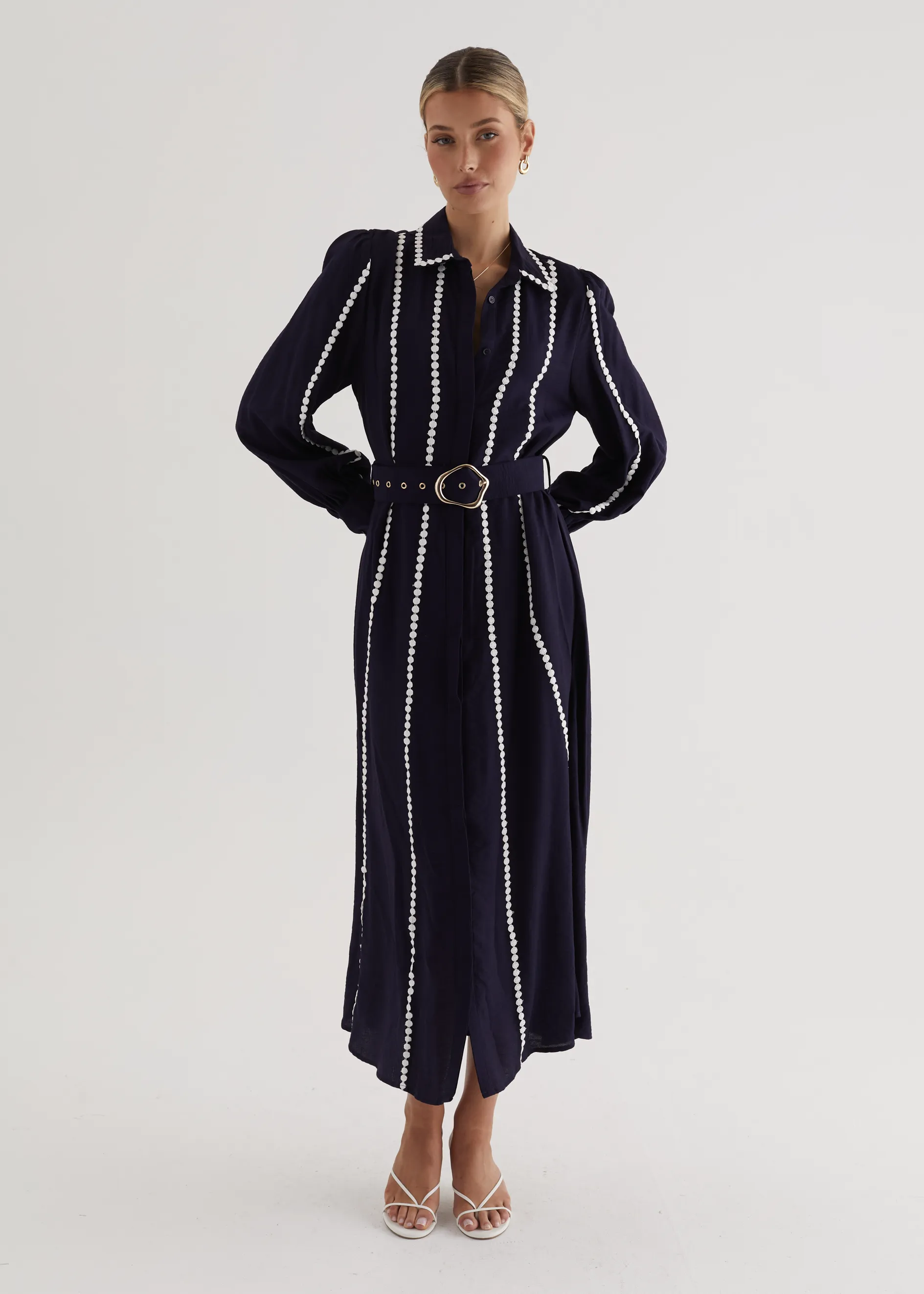 Nevaeh Maxi Dress - Navy sold by Gingham & Heels product image thumbnail 3