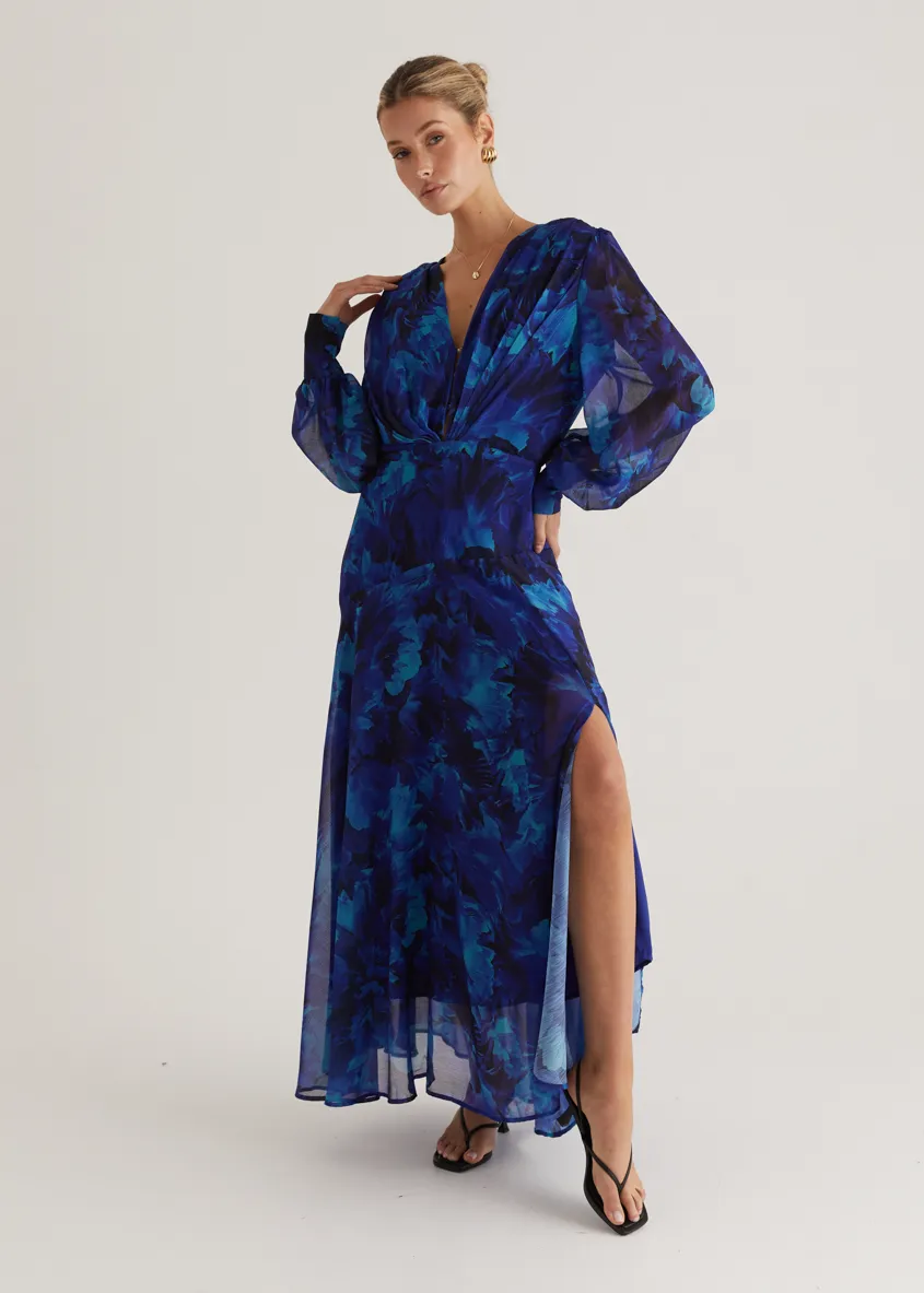 Frida Maxi Dress - Azure Splash sold by Gingham & Heels product image thumbnail 2