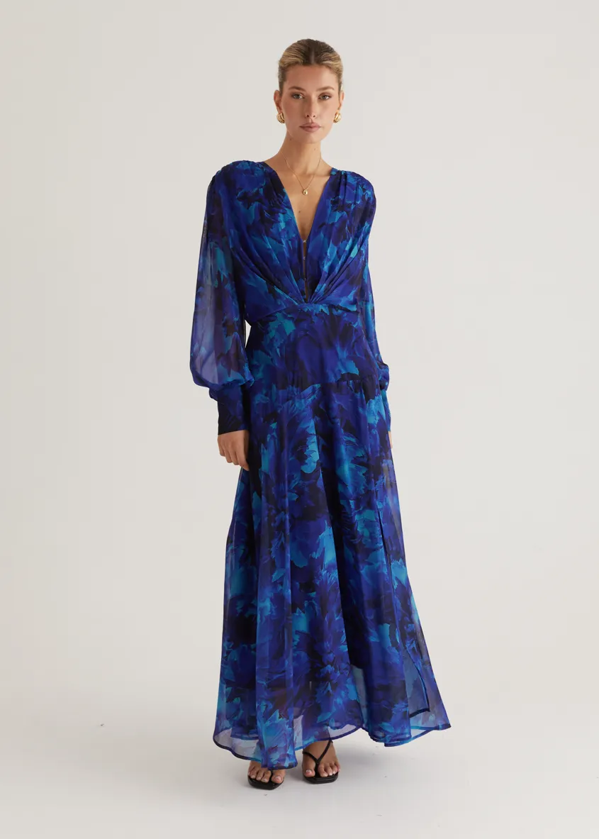 Frida Maxi Dress - Azure Splash sold by Gingham & Heels product image thumbnail 4