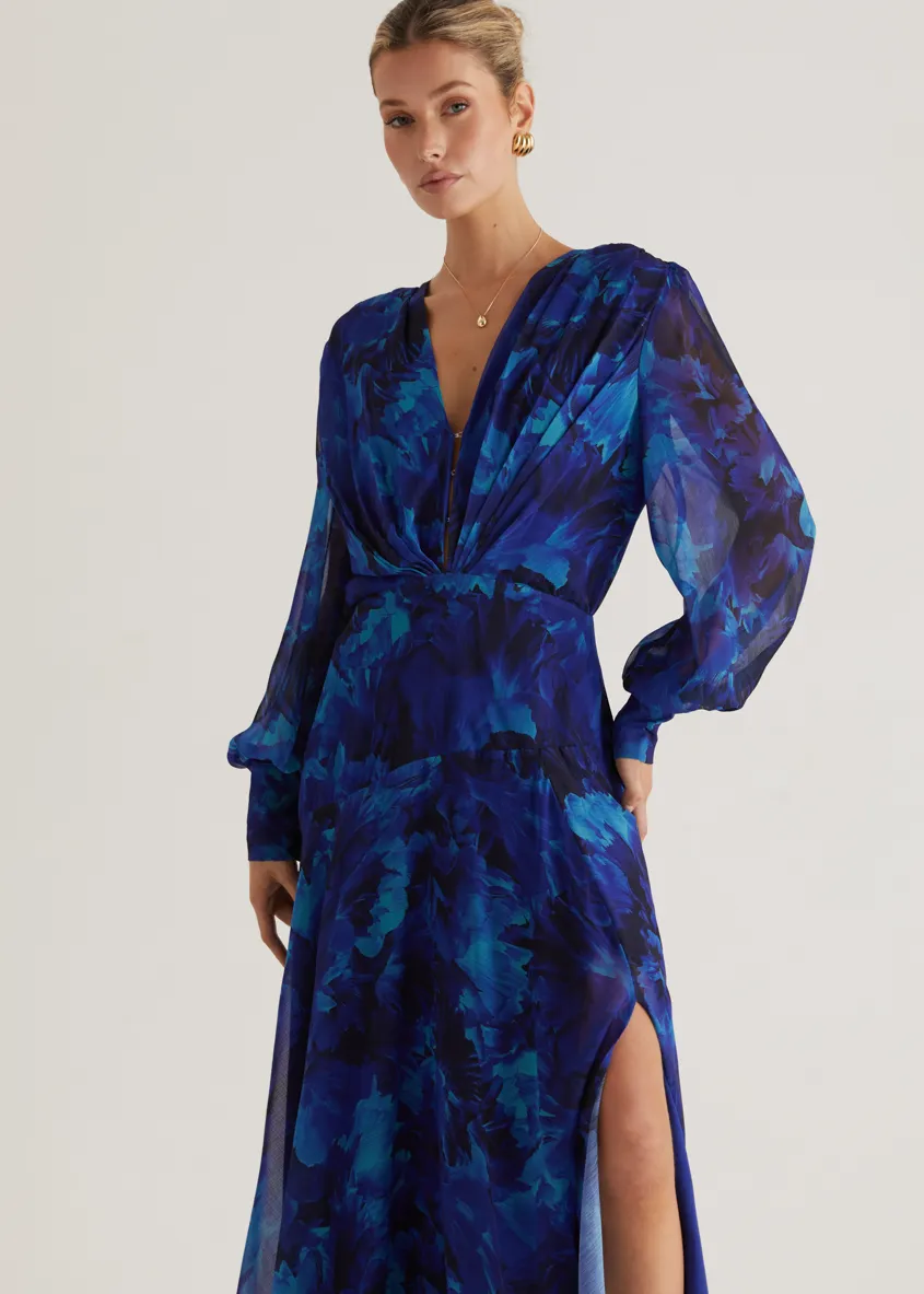 Frida Maxi Dress - Azure Splash sold by Gingham & Heels product image thumbnail 3