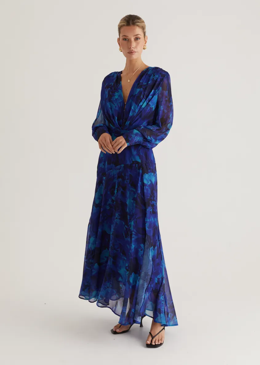 Frida Maxi Dress - Azure Splash sold by Gingham & Heels product image thumbnail 5