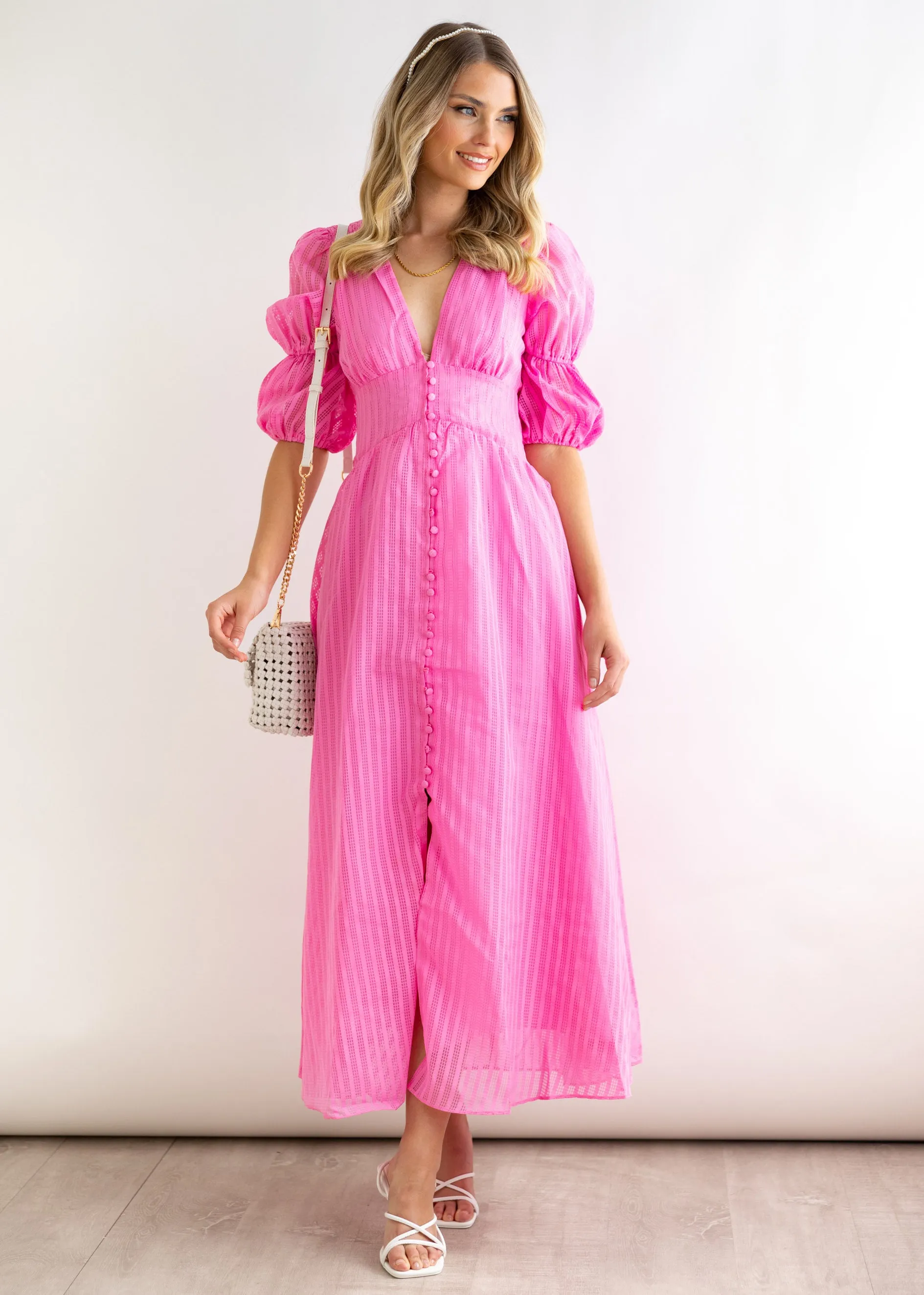 Lilly Pearl Headband - Gold Pearl sold by Gingham & Heels product image thumbnail 5