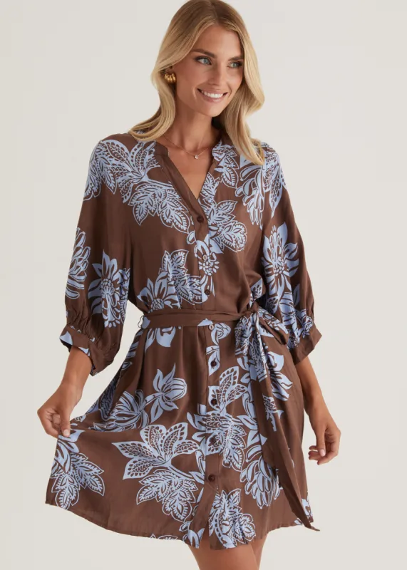 Tessa Dress - Choc Captivate sold by Gingham & Heels