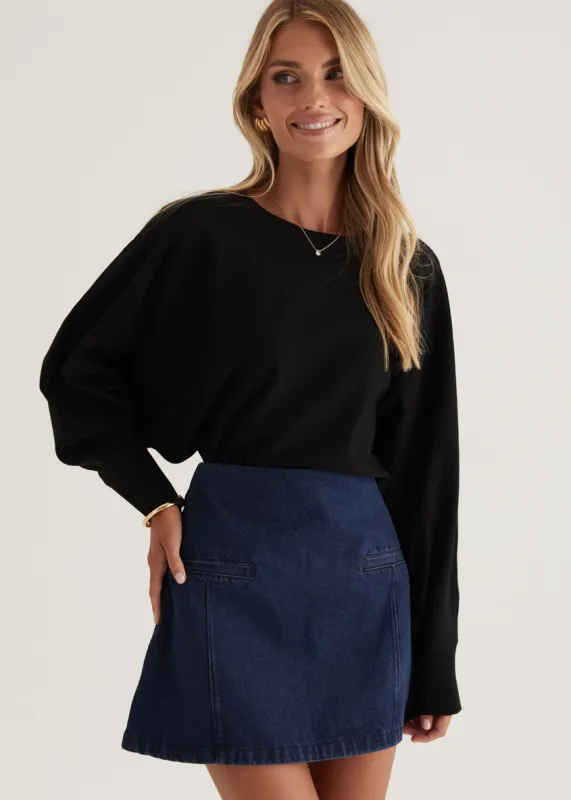 Nouveau Sweater - Black sold by Gingham & Heels