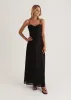 Kimmy Maxi Dress - Black sold by Gingham & Heels