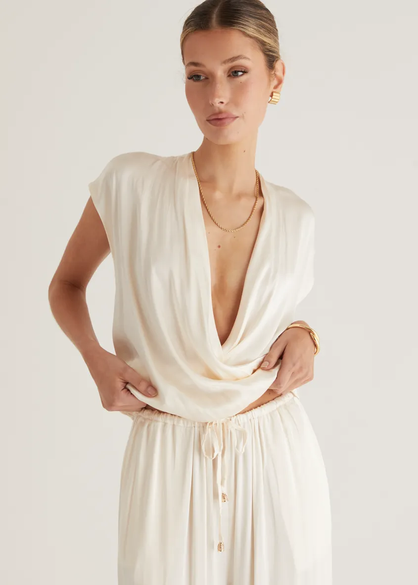 Charlie Top - Cream sold by Gingham & Heels product image thumbnail 5