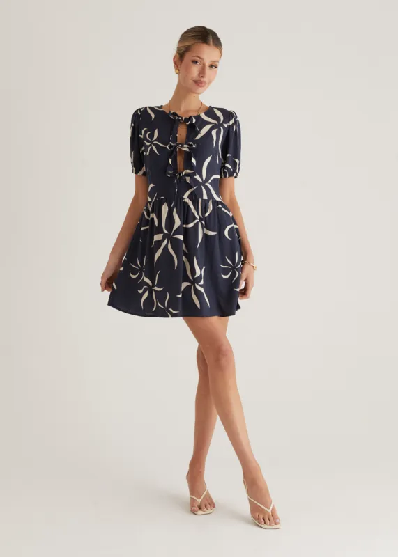 Ariel Dress - Navy Ayana sold by Gingham & Heels