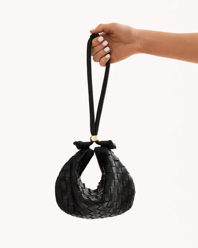 Kacey Handle Bag - Black sold by Gingham & Heels