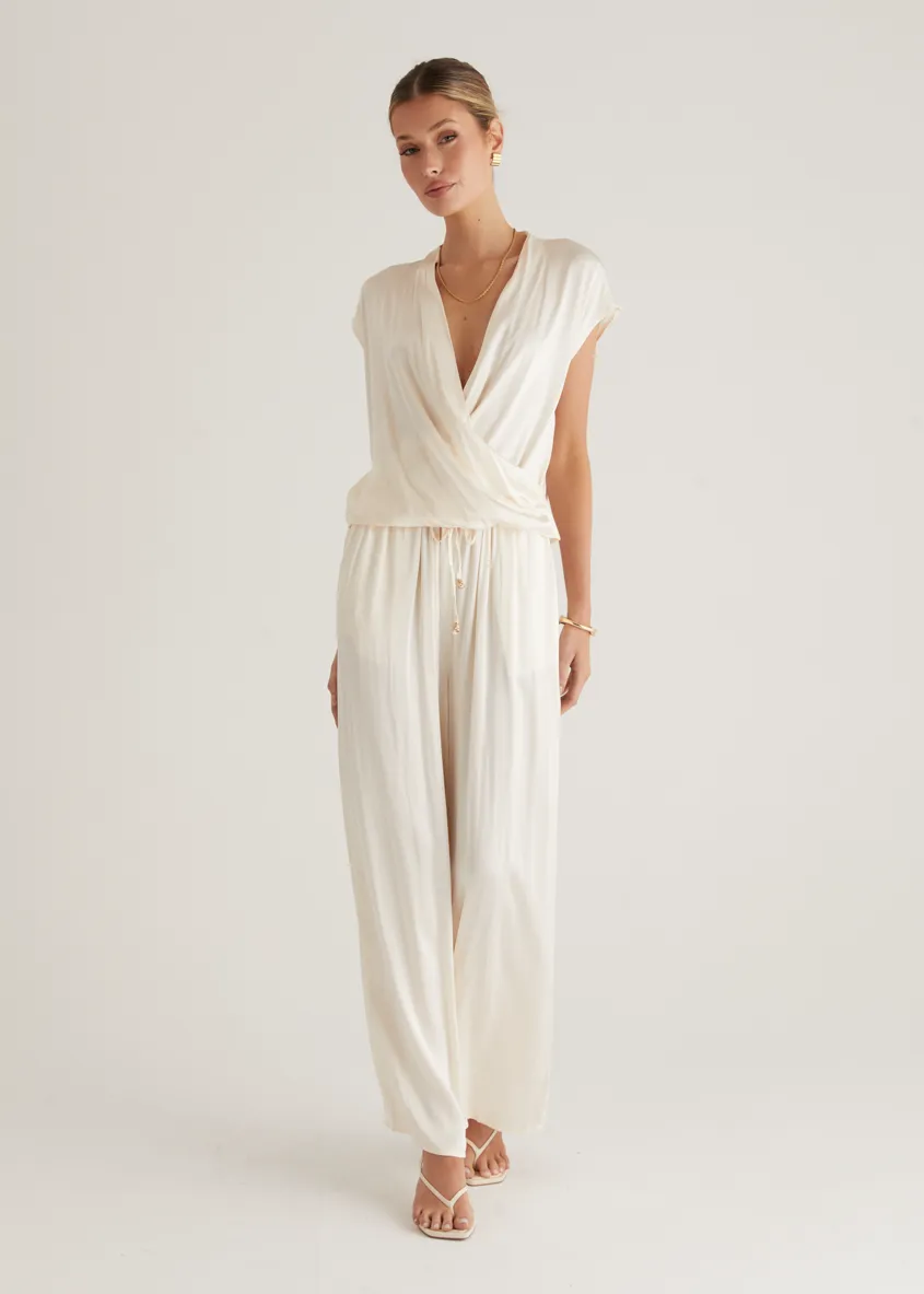 Charlie Pants - Cream sold by Gingham & Heels product image thumbnail 4