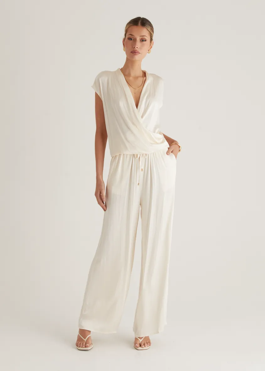 Charlie Pants - Cream sold by Gingham & Heels product image thumbnail 2