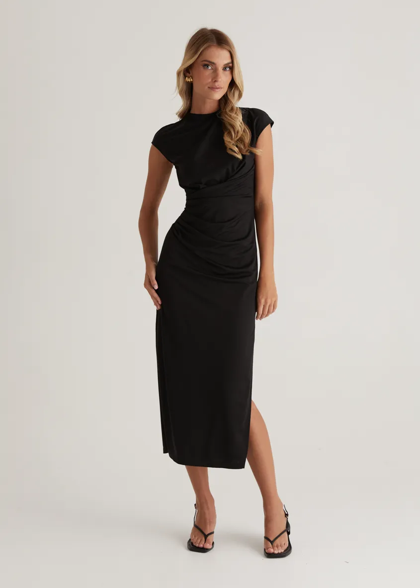 Mavis Midi Dress - Black sold by Gingham & Heels product image thumbnail 3