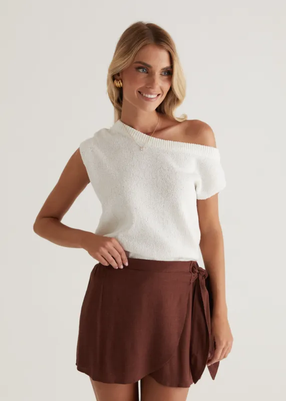 Lolita Skort - Chocolate sold by Gingham & Heels