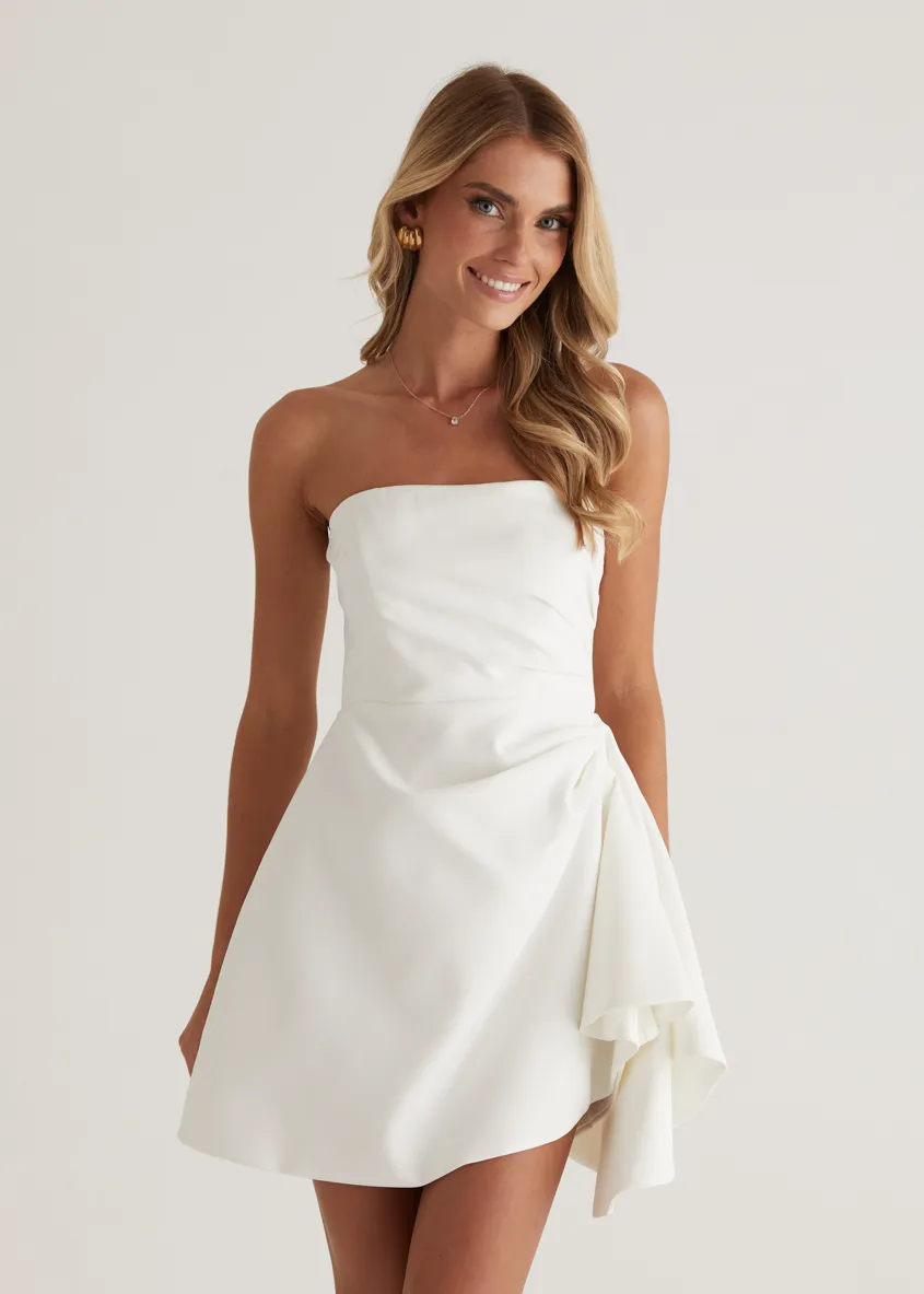 Prunella Strapless Dress - Off White sold by Gingham & Heels product image thumbnail 5