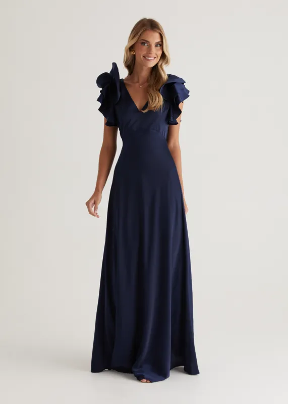 Dali Maxi Dress - Navy sold by Gingham & Heels