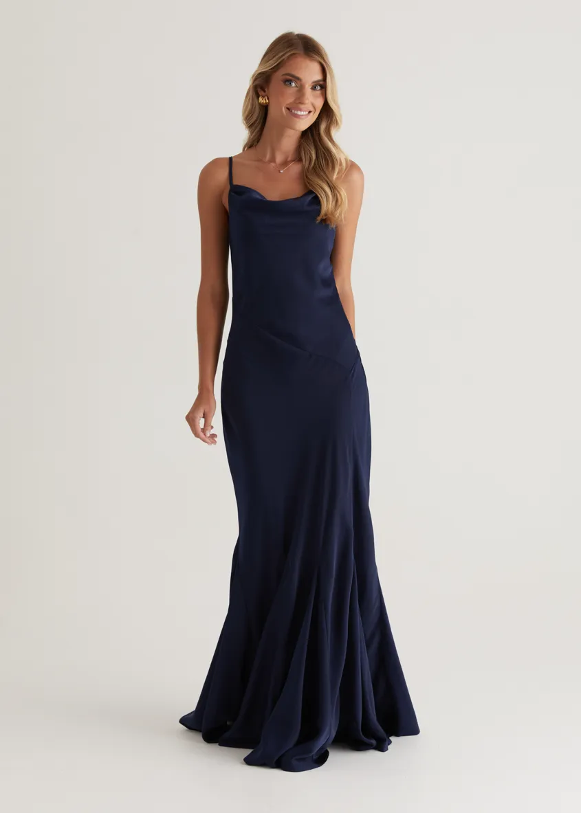 Zita Maxi Dress - Navy sold by Gingham & Heels product image thumbnail 5