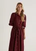 Louisa Midi Dress - Burgundy sold by Gingham & Heels