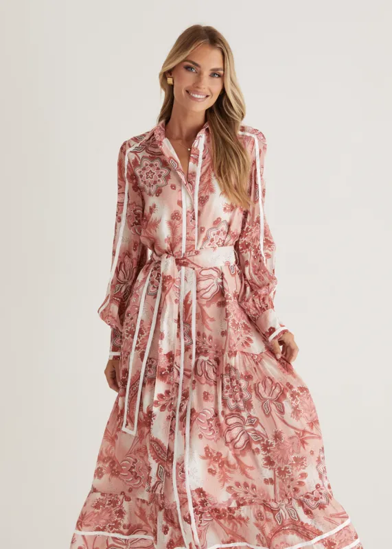 Juliet Maxi Dress - Wine Paisley sold by Gingham & Heels