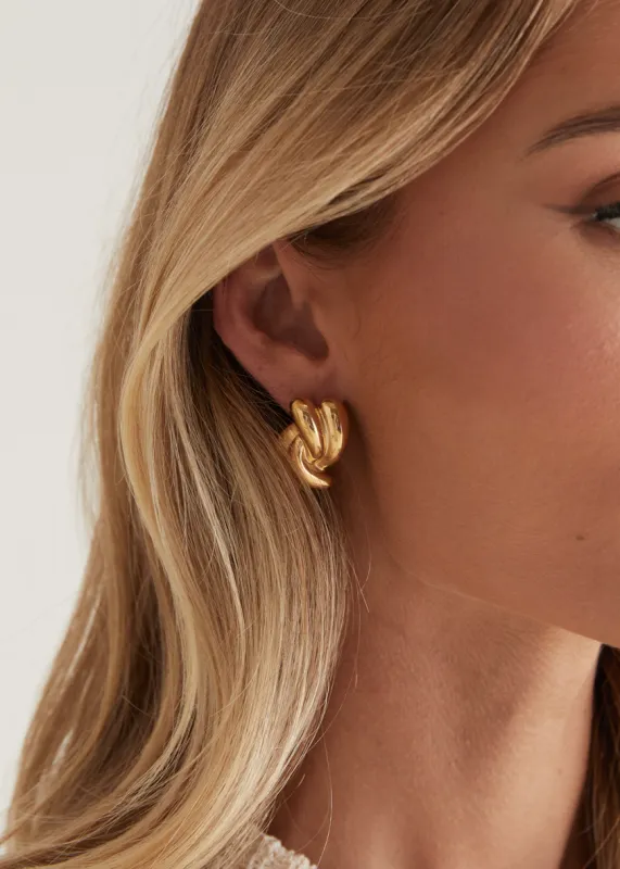 Marilla Earrings - Gold sold by Gingham & Heels