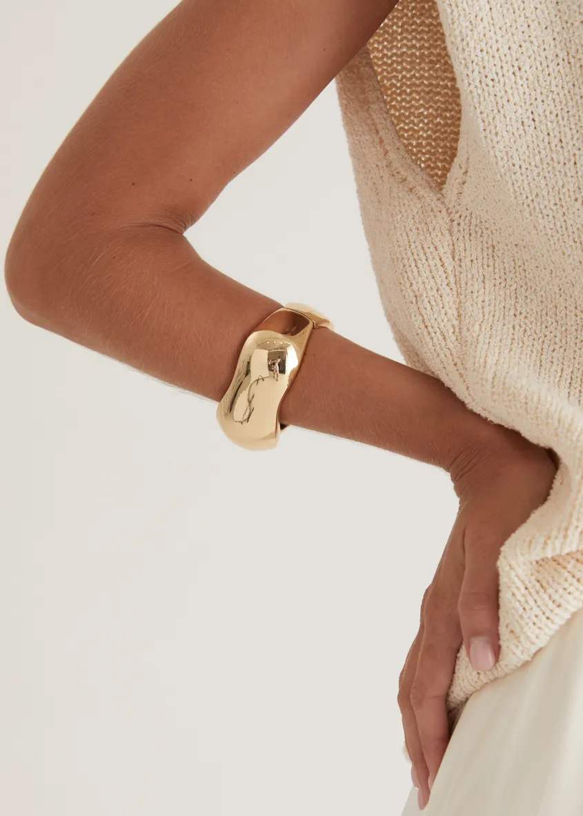 Serena Bangle - Gold sold by Gingham & Heels product image thumbnail 2